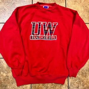 Vintage UW Badgers crewneck